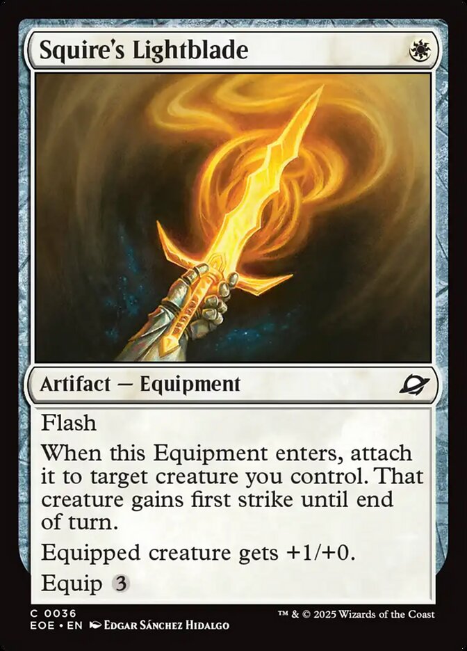 Squire's Lightblade 36 (Edge of Eternities)  - Foil | Good Games Adelaide SA