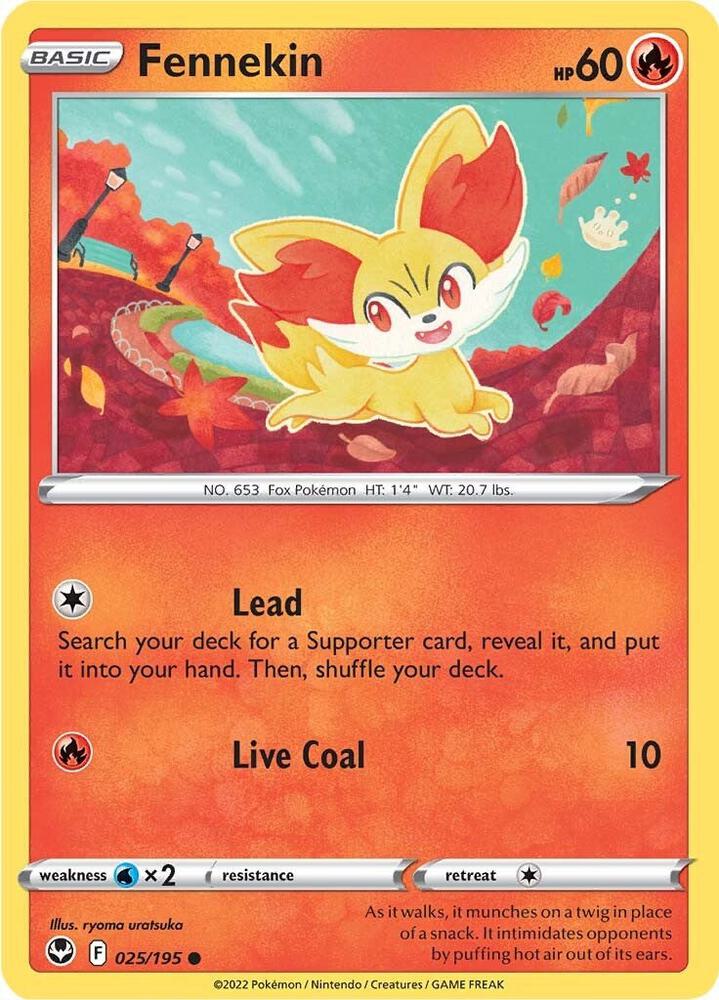 Fennekin 025/195 (SWSH12: Silver Tempest)  | Good Games Adelaide SA