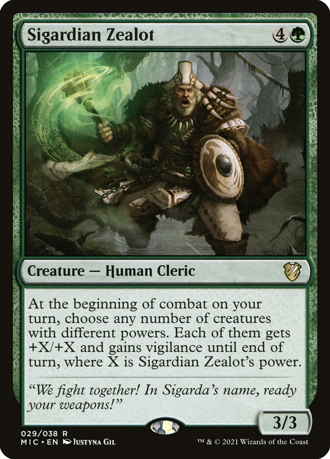 Sigardian Zealot 29 (Commander: Innistrad: Midnight Hunt)  | Good Games Adelaide SA