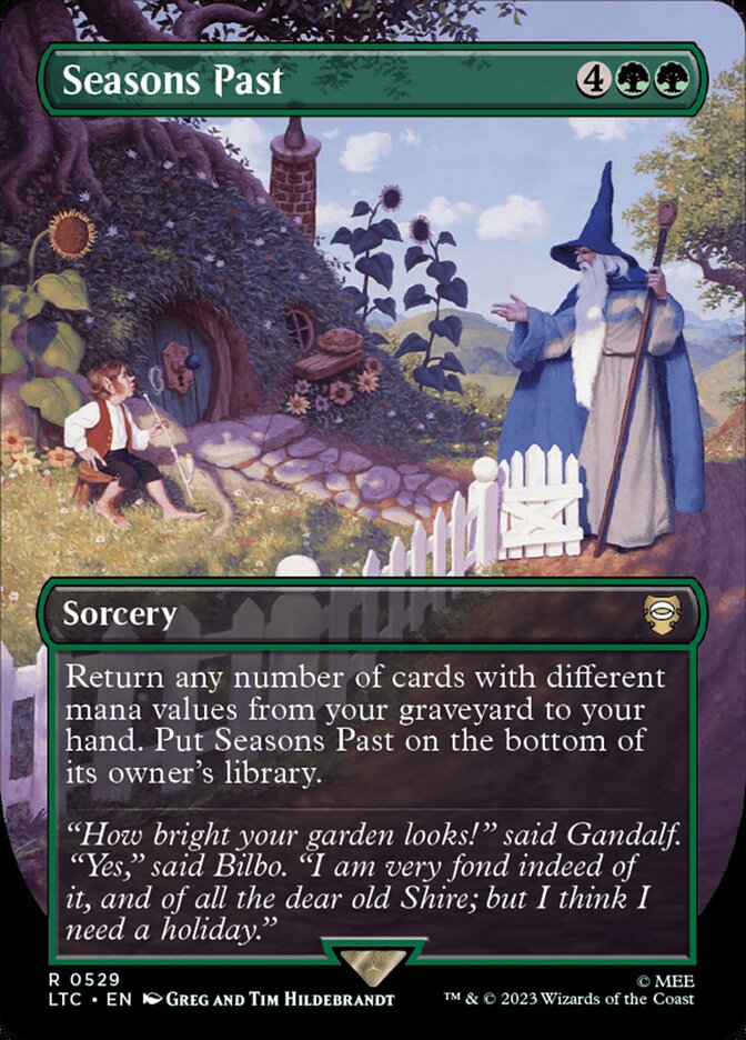 Seasons Past 529 (Commander: The Lord of the Rings: Tales of Middle-earth)  - Borderless Foil | Good Games Adelaide SA