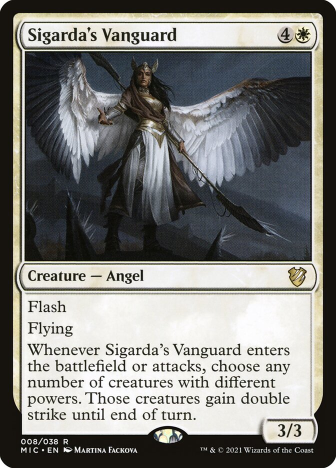 Sigarda's Vanguard 8 (Commander: Innistrad: Midnight Hunt)  | Good Games Adelaide SA