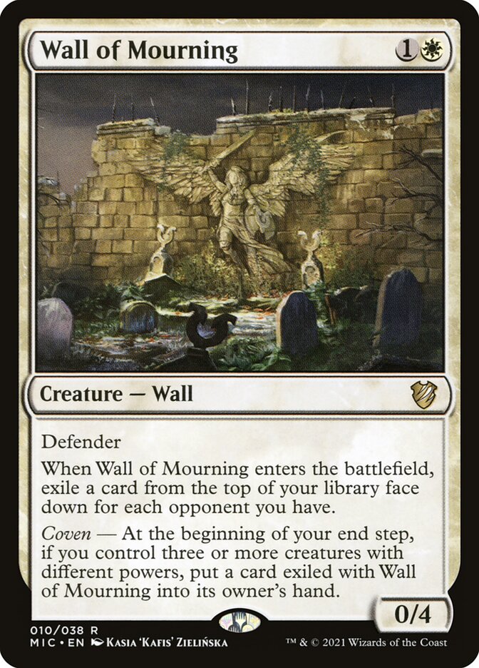 Wall of Mourning 10 (Commander: Innistrad: Midnight Hunt)  | Good Games Adelaide SA