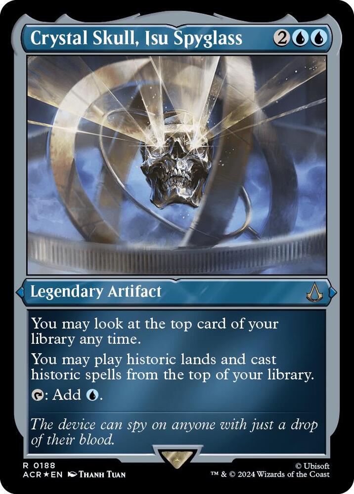 Crystal Skull, Isu Spyglass 188 (Universes Beyond: Assassin's Creed)  - Foil | Good Games Adelaide SA