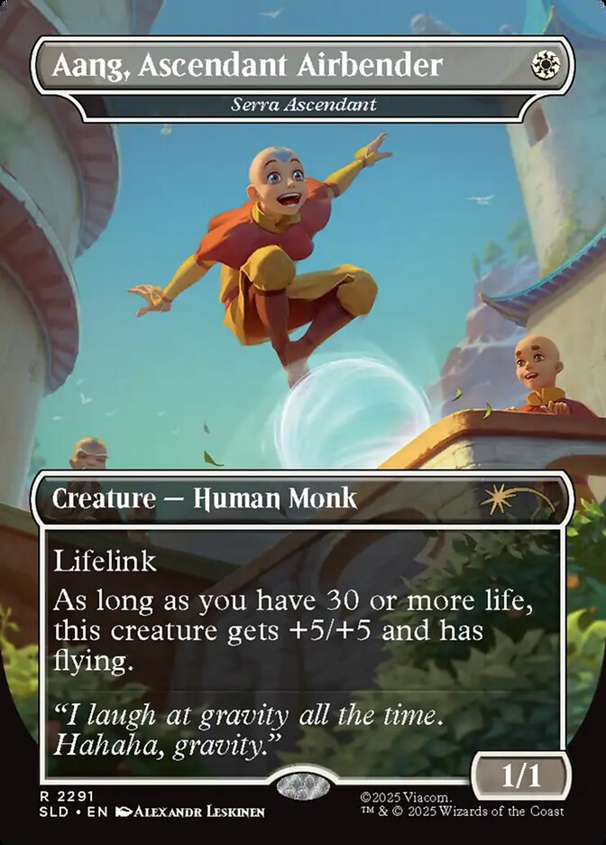 Aang Ascendant Airbender Serra Ascendant 2291 (Secret Lair Drop Series)  | Good Games Adelaide SA