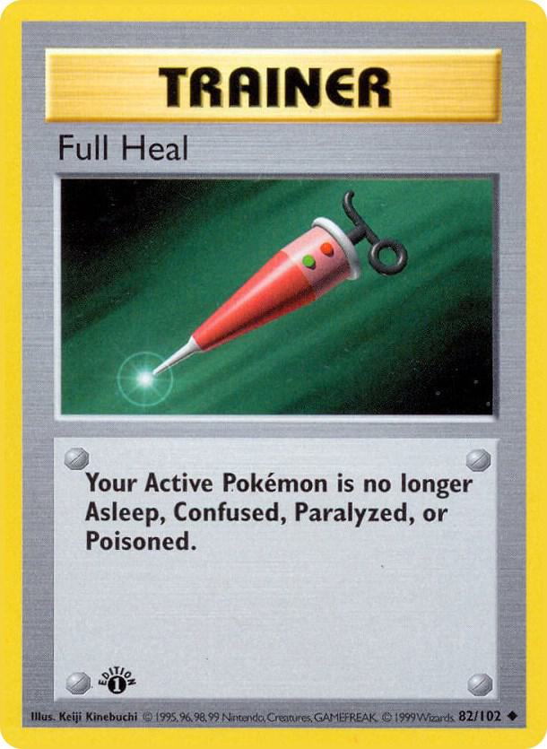 Full Heal 082/102 (Base Set (Shadowless))  - 1st Edition | Good Games Adelaide SA