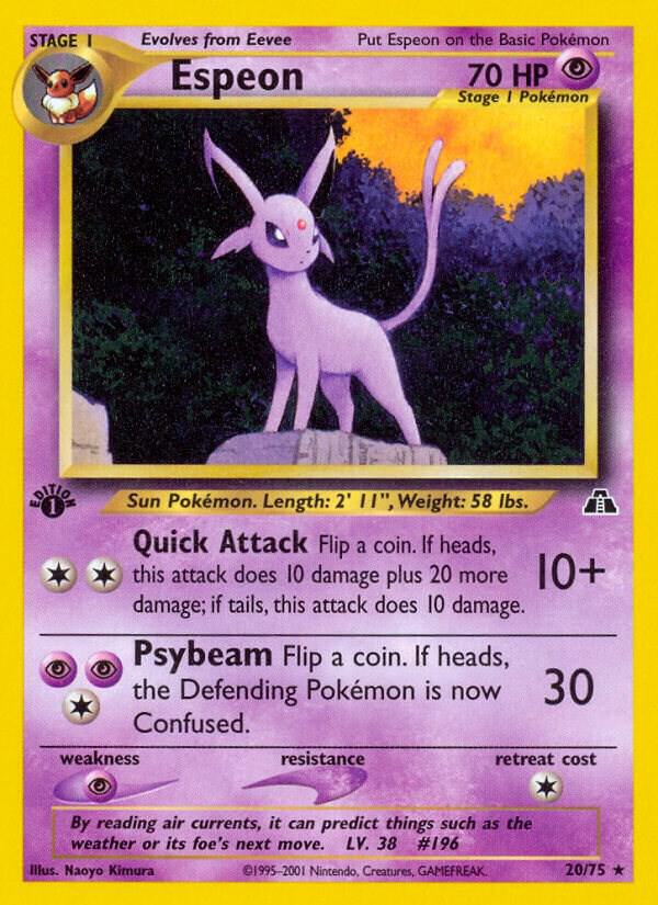 Espeon 20/75 (Neo Discovery)  - 1st Edition | Good Games Adelaide SA