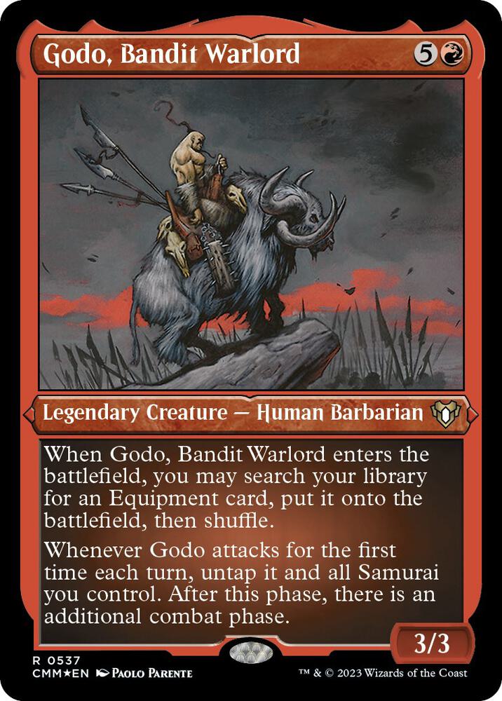 Godo, Bandit Warlord 537 (Commander Masters)  - Etched Foil | Good Games Adelaide SA