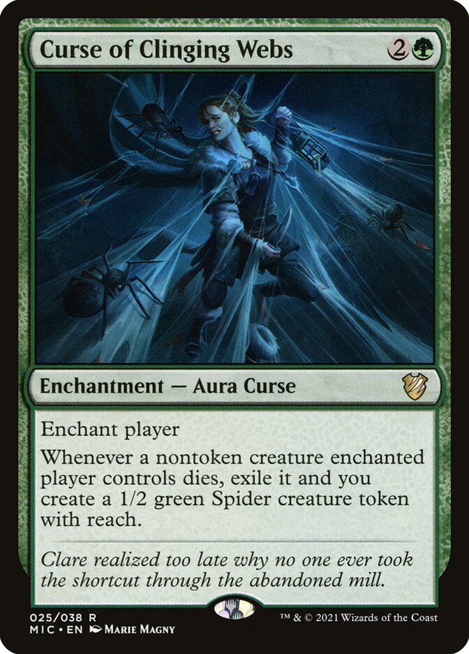 Curse of Clinging Webs 25 (Commander: Innistrad: Midnight Hunt)  | Good Games Adelaide SA