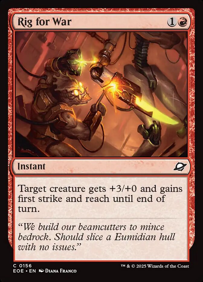 Rig for War 156 (Edge of Eternities)  - Foil | Good Games Adelaide SA