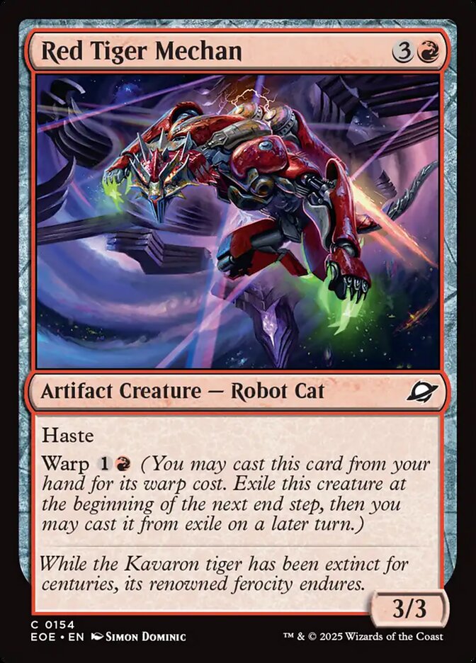 Red Tiger Mechan 154 (Edge of Eternities)  | Good Games Adelaide SA