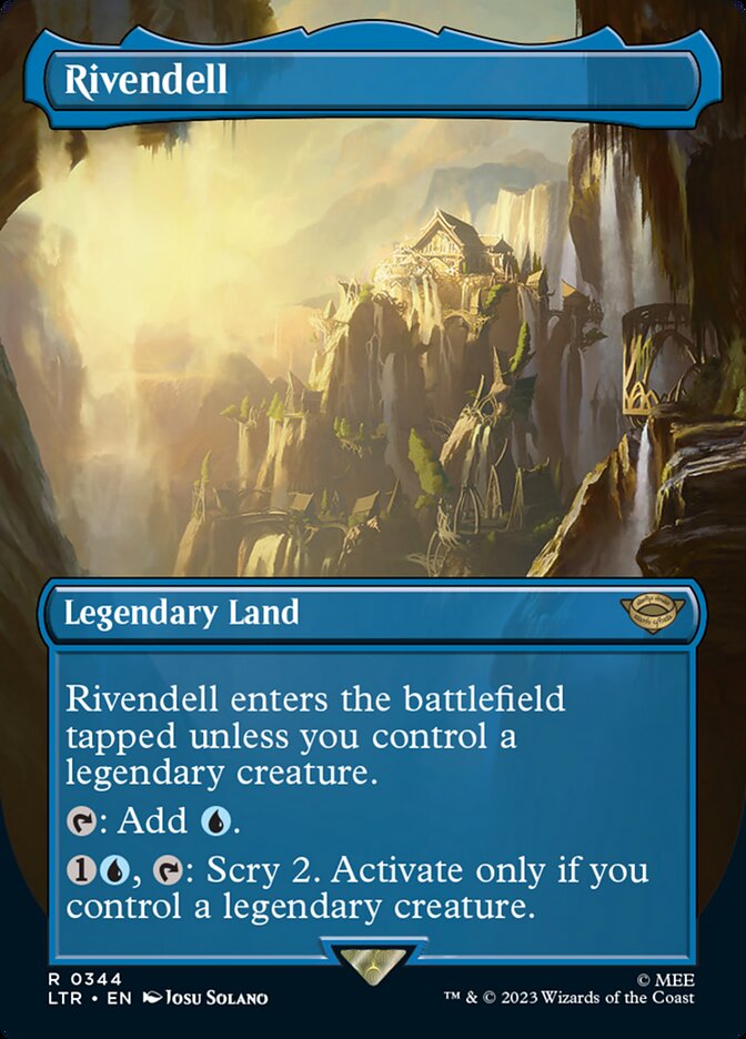 Rivendell 344 (Universes Beyond: The Lord of the Rings: Tales of Middle-earth)  - Borderless Foil | Good Games Adelaide SA