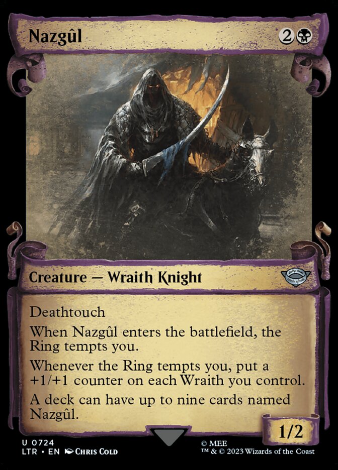 Nazgûl 724 (Universes Beyond: The Lord of the Rings: Tales of Middle-earth)  - Showcase Scroll Foil | Good Games Adelaide SA