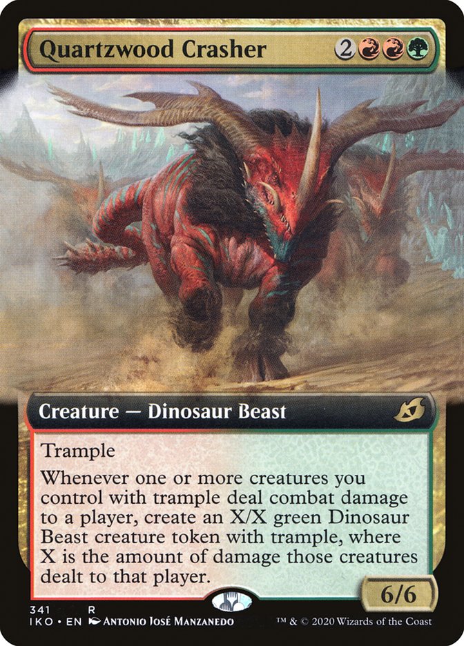 Quartzwood Crasher 341 (Ikoria: Lair of Behemoths)  - Foil | Good Games Adelaide SA