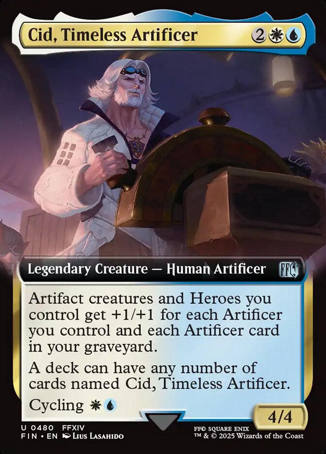 Cid, Timeless Artificer 480/309 (FINAL FANTASY)  - Extended Art Foil | Good Games Adelaide SA