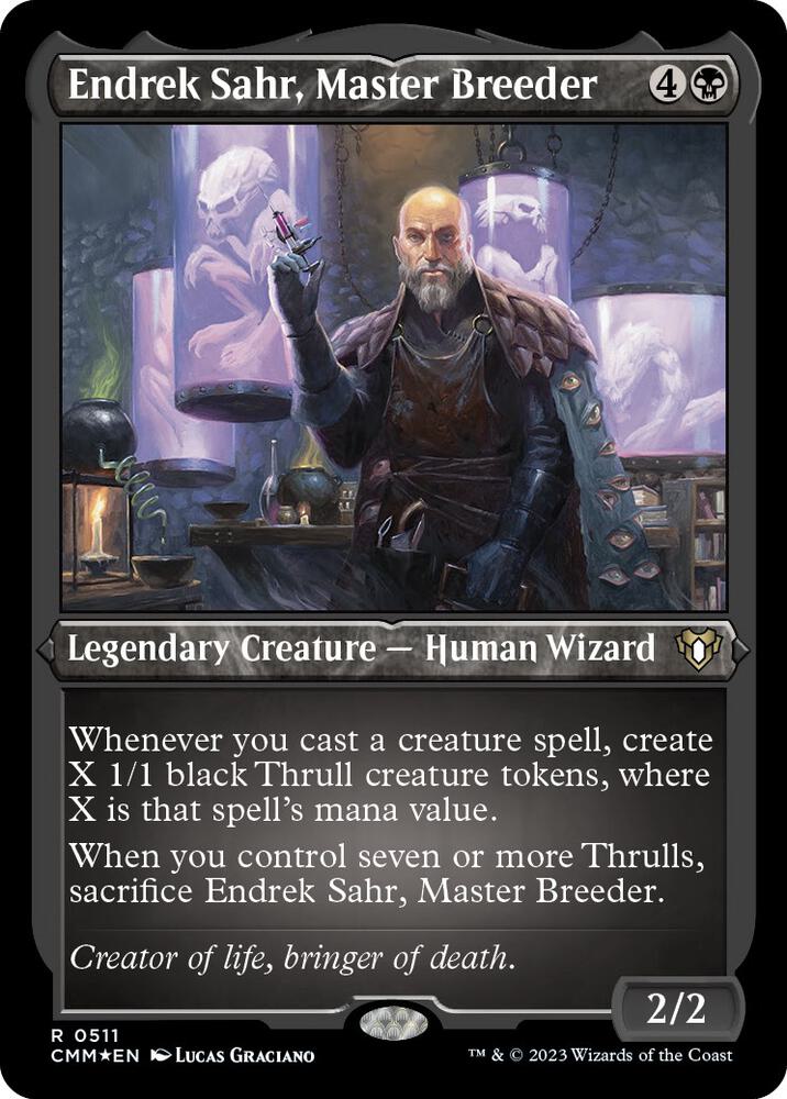 Endrek Sahr, Master Breeder 511 (Commander Masters)  - Etched Foil | Good Games Adelaide SA