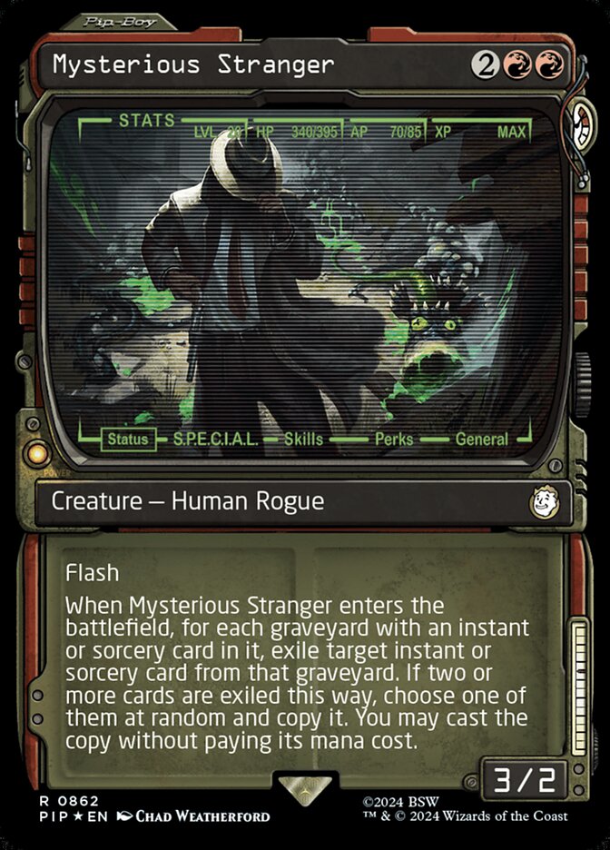 Mysterious Stranger 862 (Universes Beyond: Fallout)  - Foil | Good Games Adelaide SA