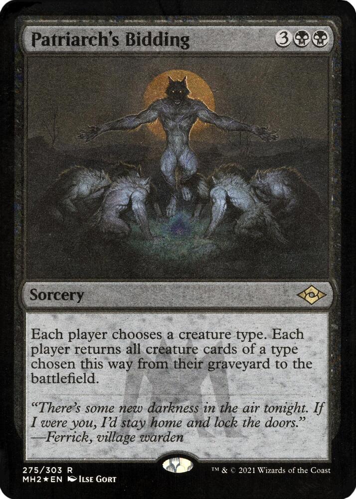 Patriarchs Bidding Foil Etched 275 (Modern Horizons 2)  - Foil | Good Games Adelaide SA
