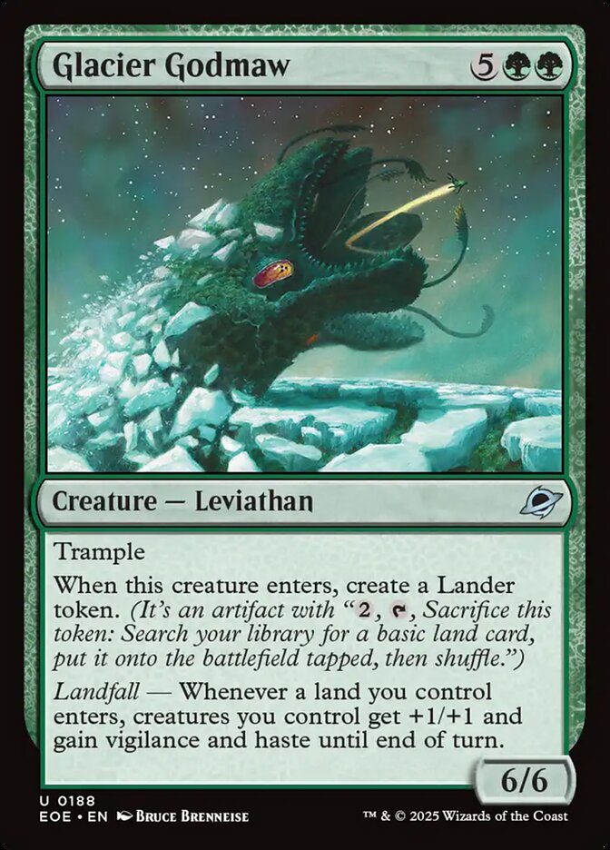 Glacier Godmaw 188 (Edge of Eternities)  | Good Games Adelaide SA