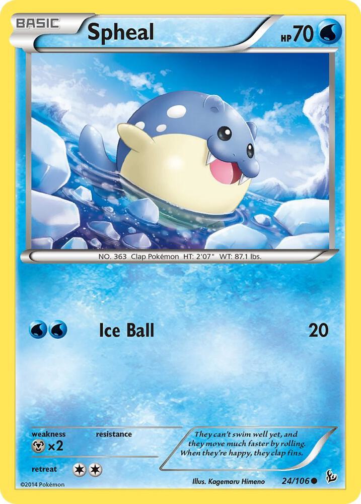 Spheal 24/106 (XY - Flashfire)  | Good Games Adelaide SA
