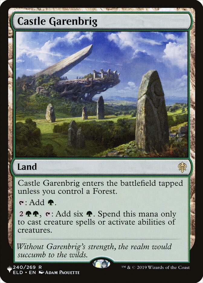 Castle Garenbrig 240/269 (The List Reprints)  | Good Games Adelaide SA