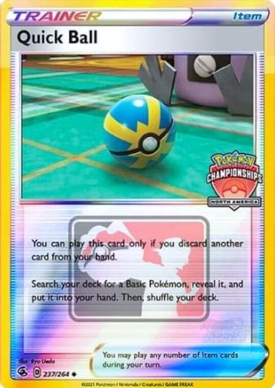 Quick Ball 237 264 North America Championships 237/264 (League & Championship Cards)  - Reverse Holofoil | Good Games Adelaide SA