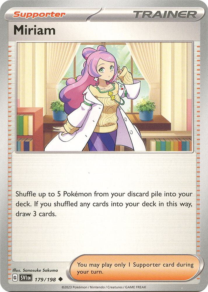 Miriam 179/198 (SV01: Scarlet & Violet Base Set)  | Good Games Adelaide SA