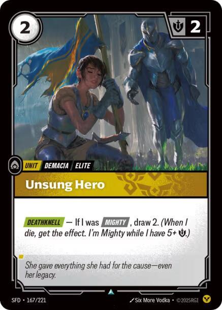 Unsung Hero 167/221 (Spiritforged)  | Good Games Adelaide SA