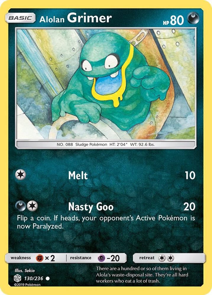 Alolan Grimer 130/236 (SM - Cosmic Eclipse)  | Good Games Adelaide SA