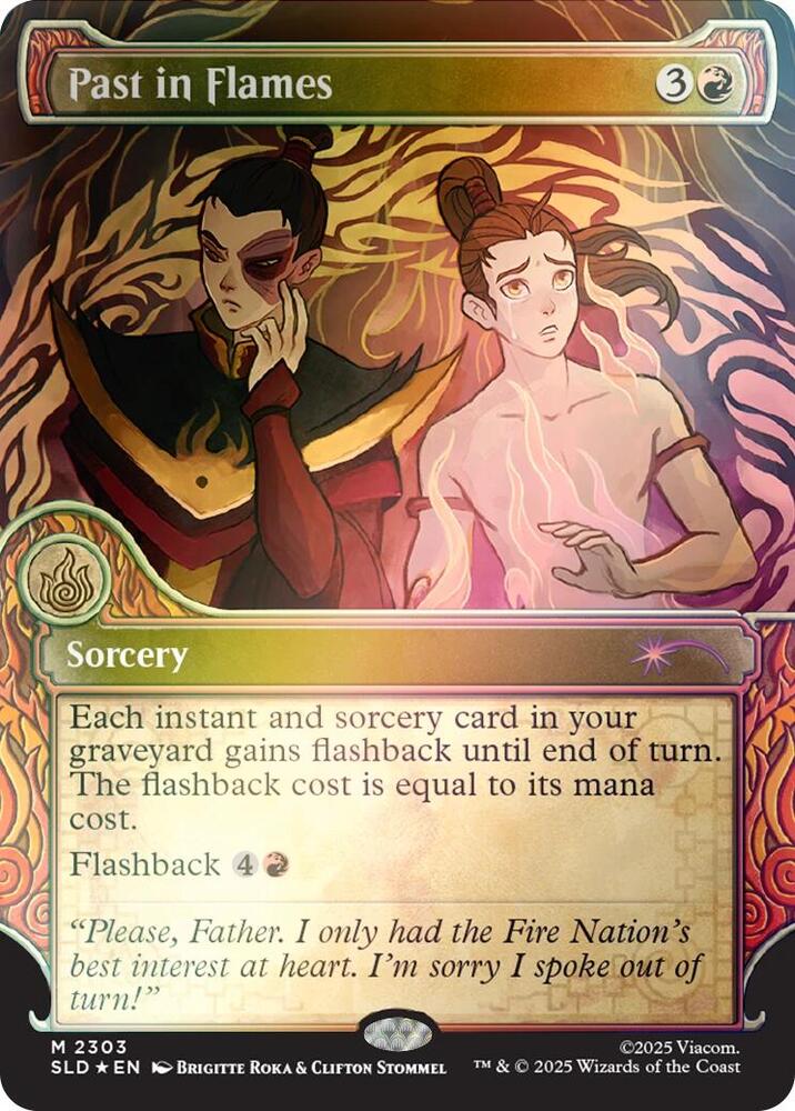 Past in Flames Rainbow Foil 2303 (Secret Lair Drop Series)  - Foil | Good Games Adelaide SA
