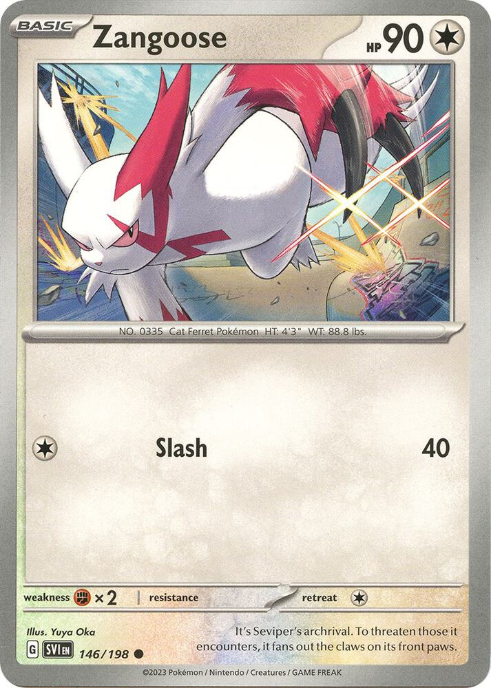 Zangoose 146/198 (SV01: Scarlet & Violet Base Set)  | Good Games Adelaide SA