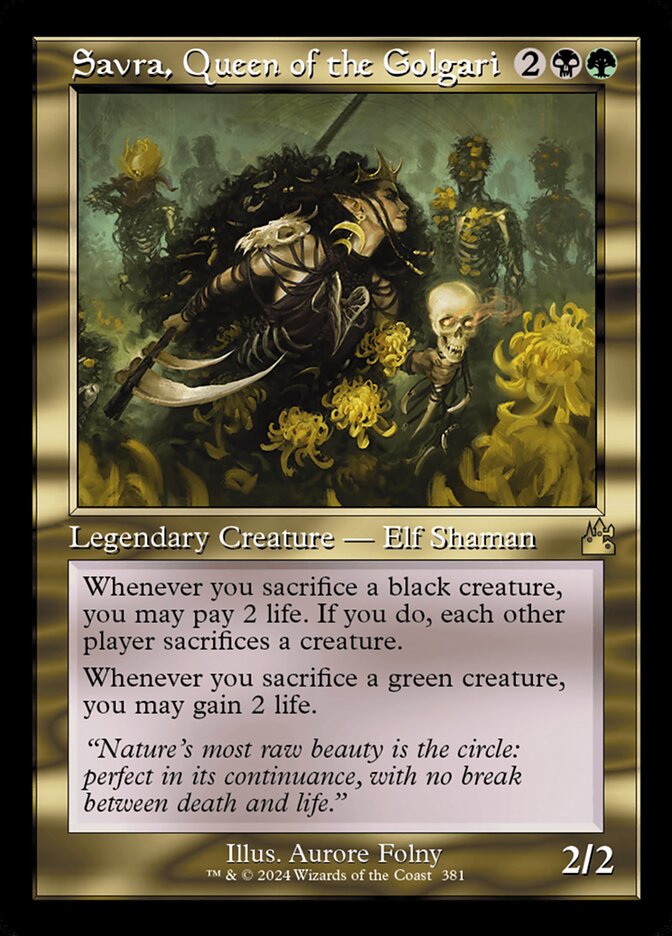 Savra, Queen of the Golgari 381 (Ravnica Remastered)  | Good Games Adelaide SA