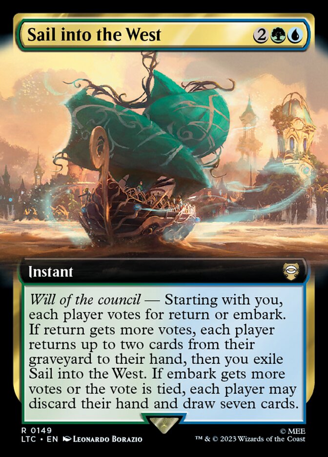 Sail into the West 149 (Commander: The Lord of the Rings: Tales of Middle-earth)  - Extended Art | Good Games Adelaide SA