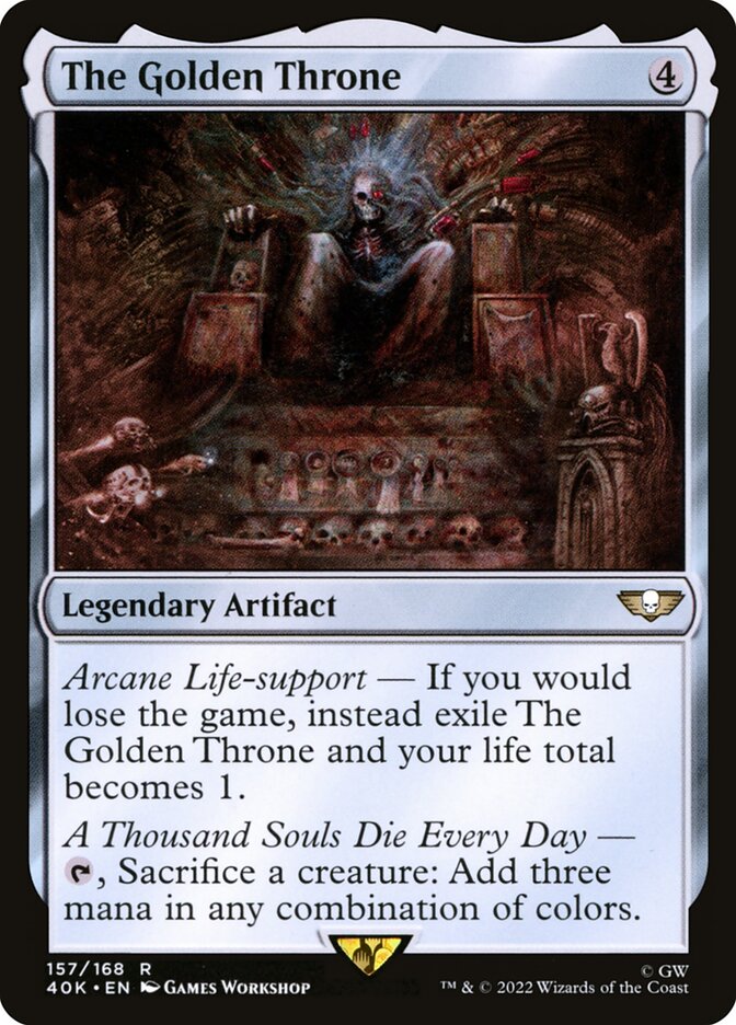 The Golden Throne 157 (Universes Beyond: Warhammer 40,000)  | Good Games Adelaide SA