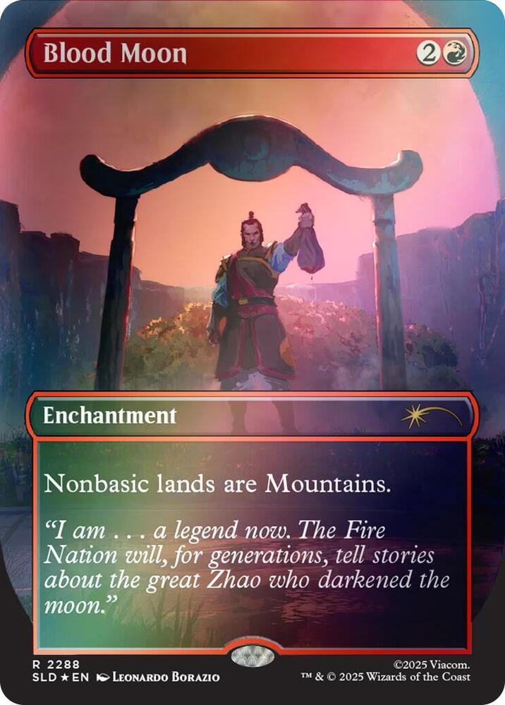 Blood Moon Rainbow Foil 2288 (Secret Lair Drop Series)  - Foil | Good Games Adelaide SA