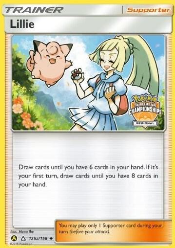 Lillie 125a 156 Regional Championships 125a/156 (League & Championship Cards)  - Reverse Holofoil | Good Games Adelaide SA