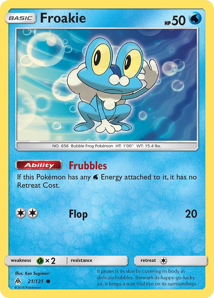Froakie 21/131 (SM - Forbidden Light)  | Good Games Adelaide SA