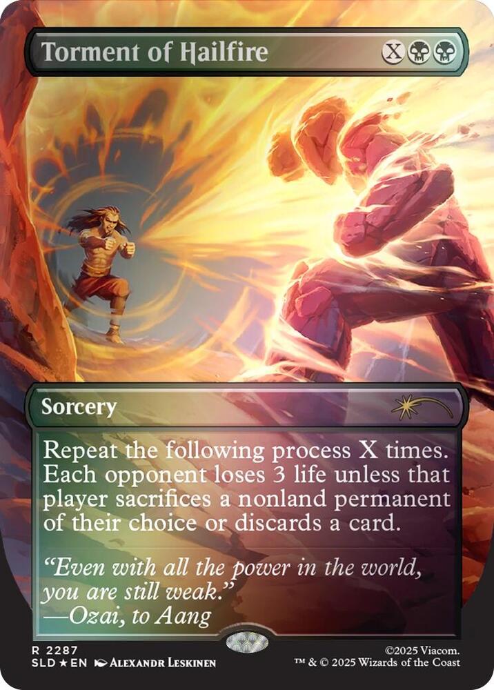 Torment of Hailfire 2287 Rainbow Foil 2287 (Secret Lair Drop Series)  - Foil | Good Games Adelaide SA