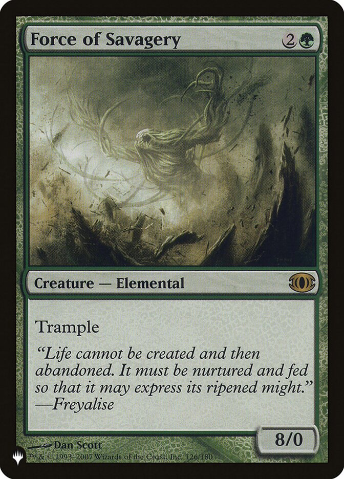 Force of Savagery 126/180 (The List Reprints)  | Good Games Adelaide SA