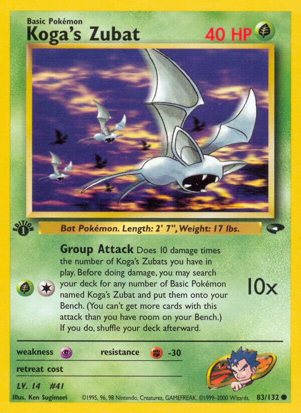 Koga's Zubat 083/132 (Gym Challenge)  - 1st Edition | Good Games Adelaide SA