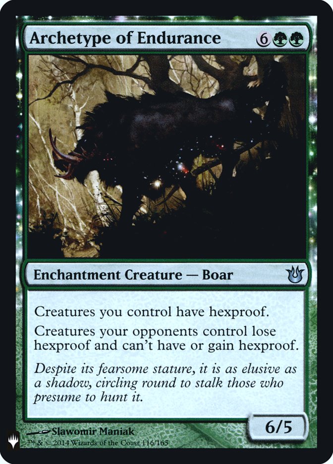 Archetype of Endurance 116 (The List Reprints)  - Foil | Good Games Adelaide SA