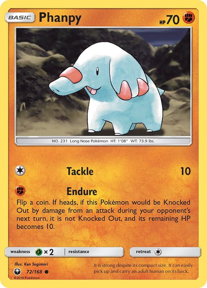 Phanpy 72/168 (SM - Celestial Storm)  | Good Games Adelaide SA