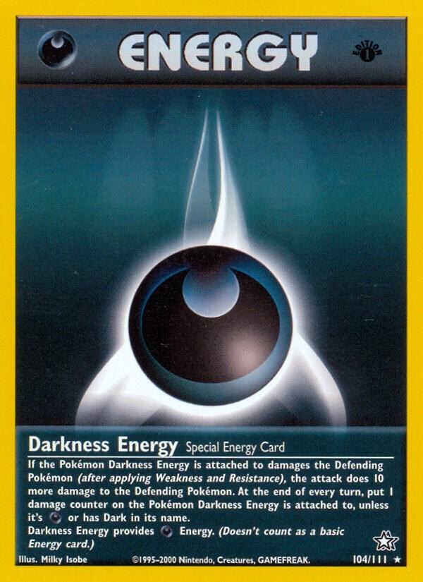 Darkness Energy 104/111 (Neo Genesis)  - 1st Edition | Good Games Adelaide SA