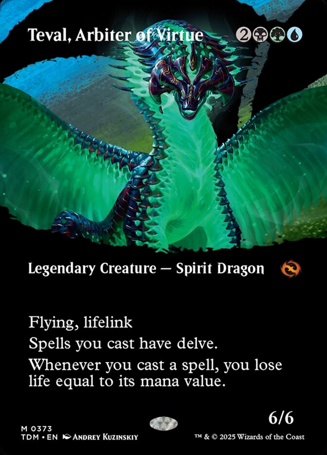 Teval, Arbiter of Virtue 373 (Tarkir: Dragonstorm)  - Foil | Good Games Adelaide SA