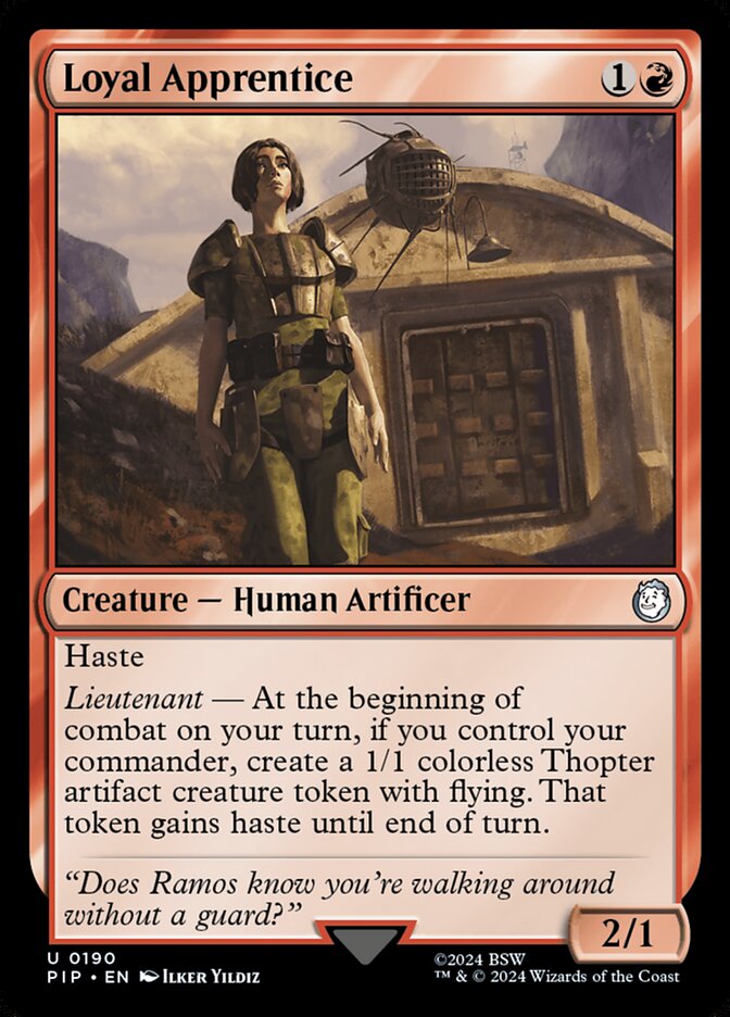 Loyal Apprentice 190 (Universes Beyond: Fallout)  - Foil | Good Games Adelaide SA