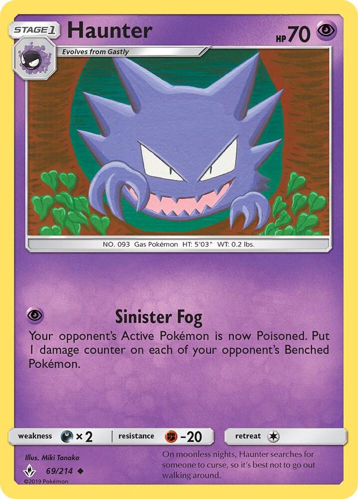 Haunter 69/214 (SM - Unbroken Bonds)  | Good Games Adelaide SA