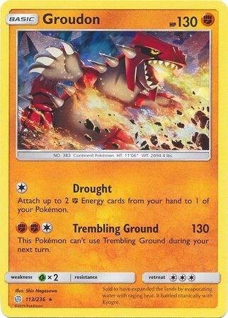 Groudon 113 236 Cracked Ice Holo 113/236 (Deck Exclusives)  - Holofoil | Good Games Adelaide SA