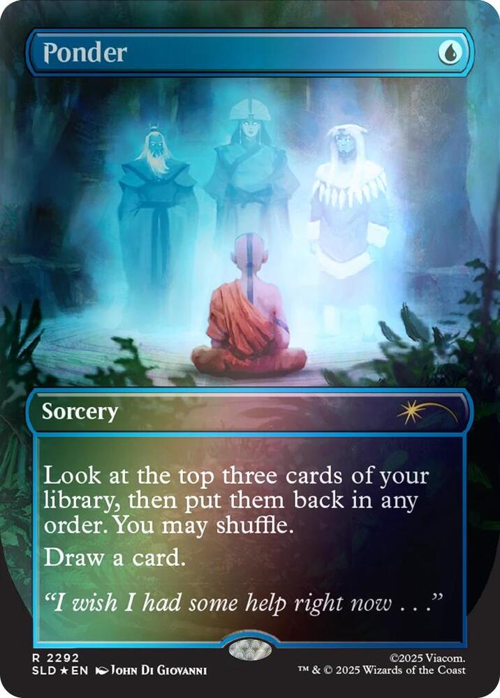 Ponder 2292 Rainbow Foil 2292 (Secret Lair Drop Series)  - Foil | Good Games Adelaide SA