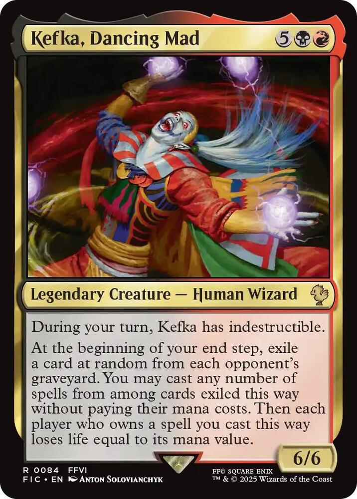 Kefka Dancing Mad 84 (Commander: FINAL FANTASY)  - Foil | Good Games Adelaide SA
