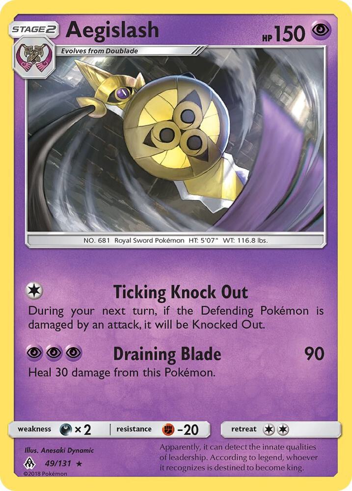 Aegislash 49/131 (SM - Forbidden Light)  | Good Games Adelaide SA