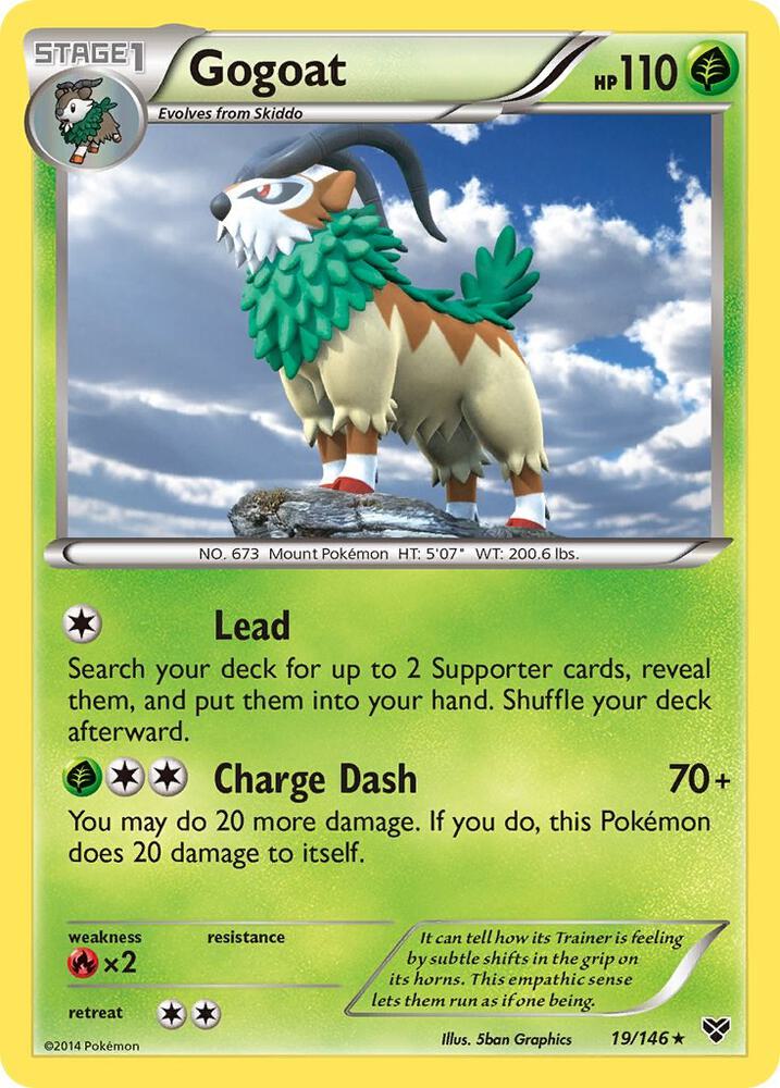 Gogoat 19/146 (XY Base Set)  - Holofoil | Good Games Adelaide SA